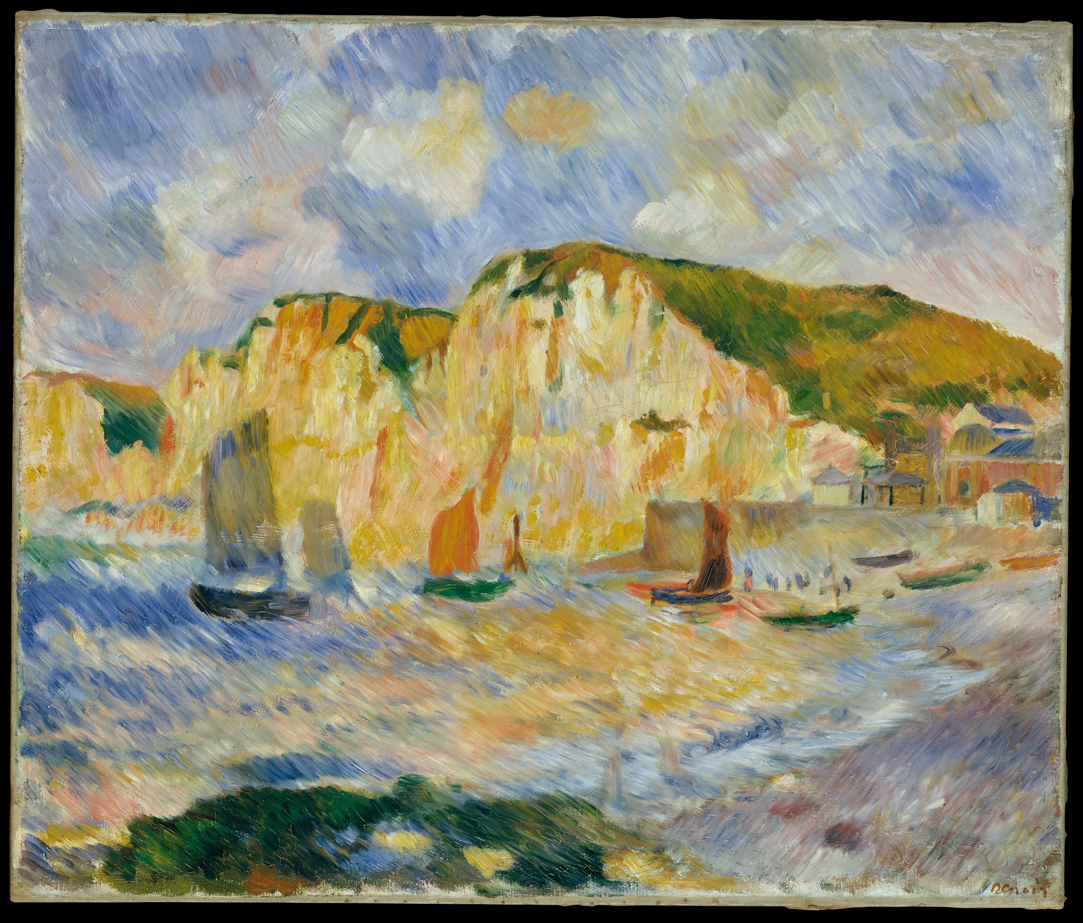 Sea and Cliffs, 1885, Auguste Renoir