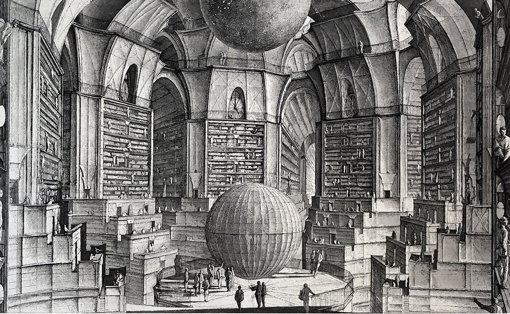 The library of babel, 1997, Erik Desmazières